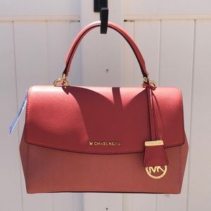 Michael Kors Ava Medium Color-block Saffiano NWT